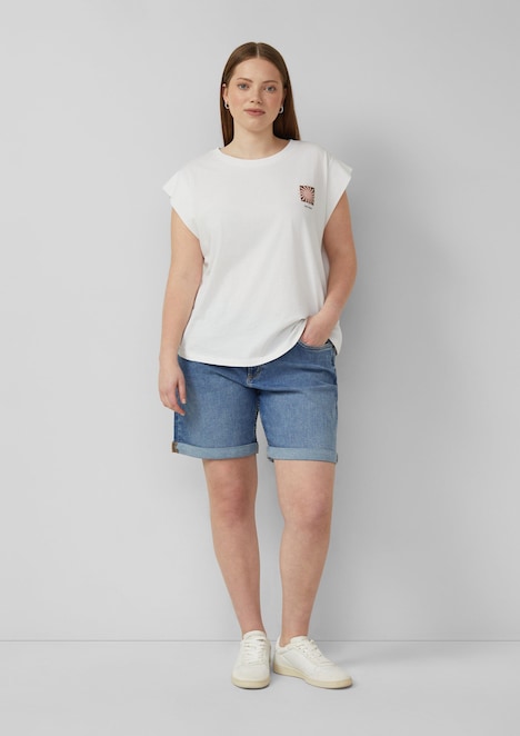 Baumwollshirt mit kleinem Print