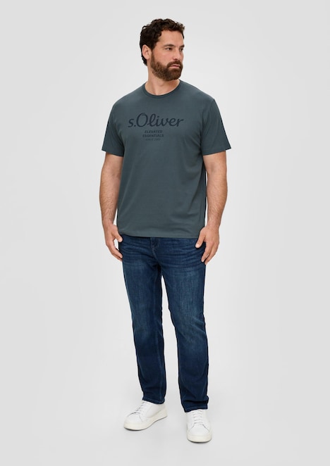 Baumwoll-T-Shirt mit Logo-Print
