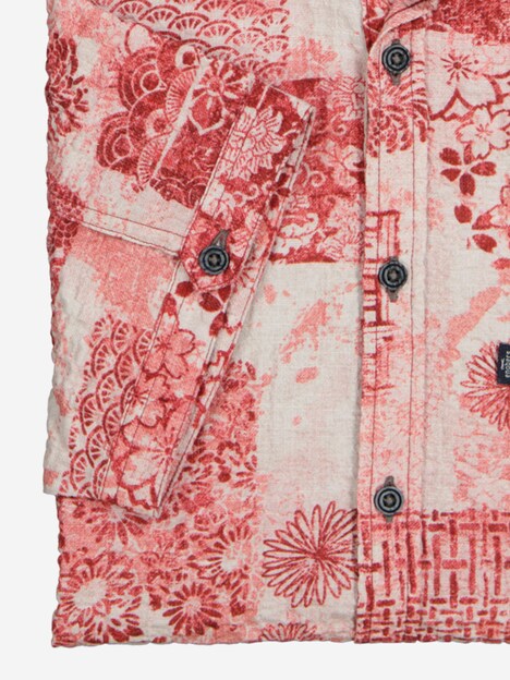 Herren Kurzarm-Hemd regular , Rot