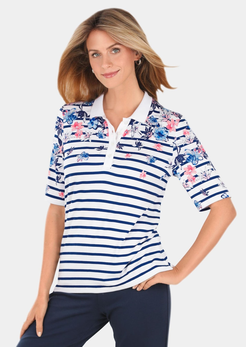 Hautangenehmes Druck-Poloshirt