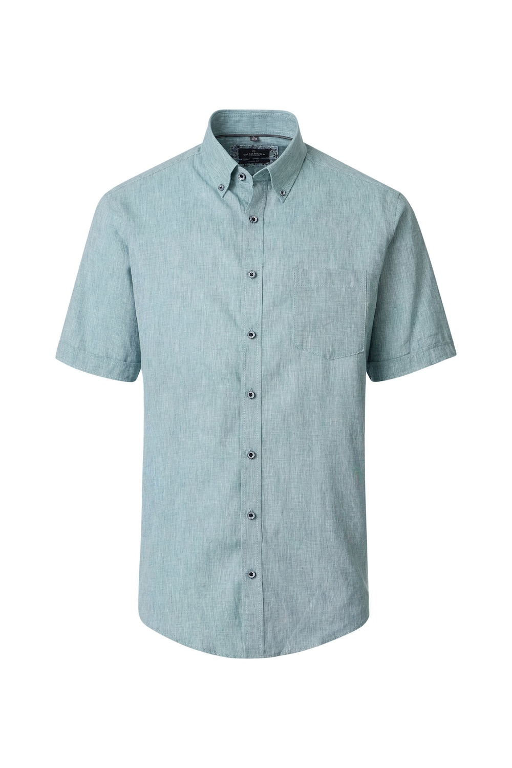 Leinenhemd kurzarm uni Casual Fit