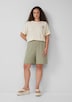 Shorts aus Leinen-Viskose-Mix