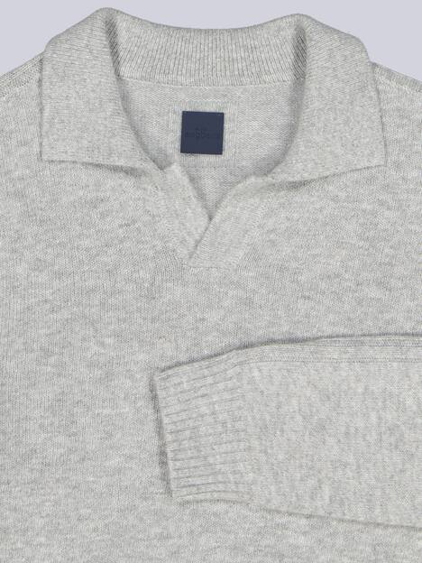 engbers Herren Pullover aus italienischem Garn , Silbergrau