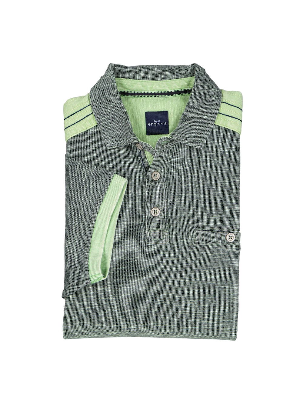 Herren Poloshirt , Hellgruen