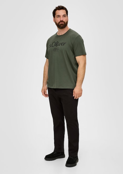 Baumwoll-T-Shirt mit Logo-Print
