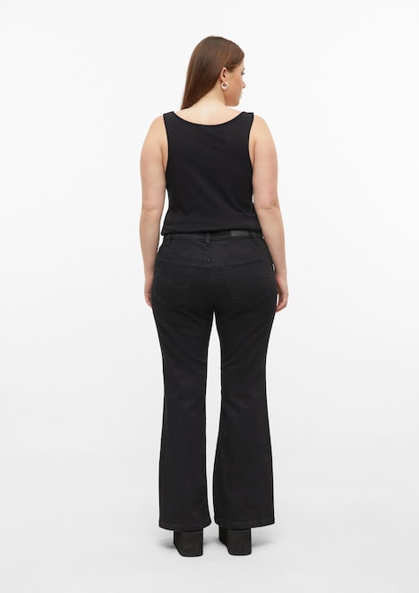Jeans Flare / Mid Rise / Flared Leg