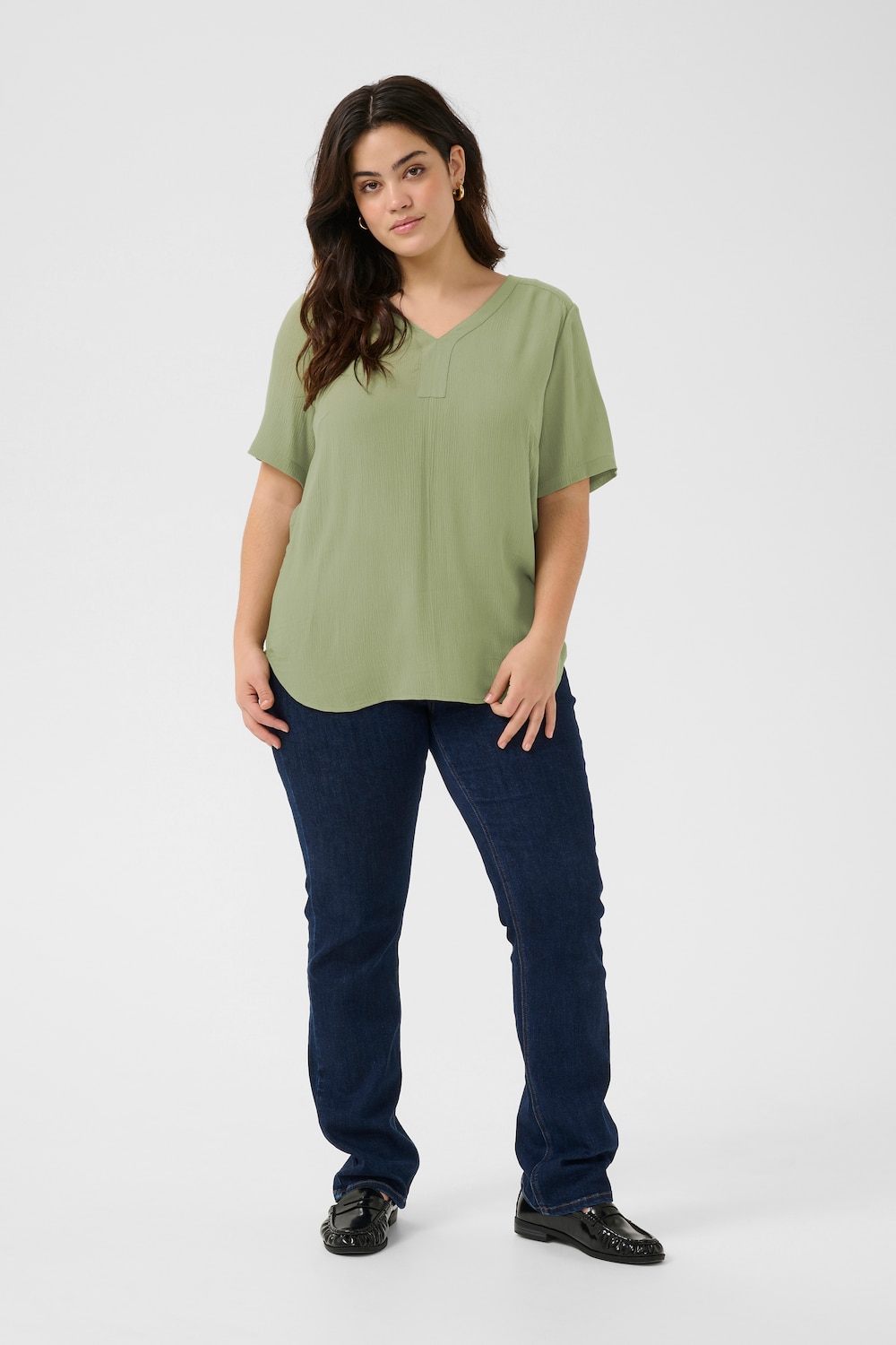 Kurzarm-Bluse Regular fit