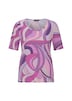 Viscose shirt met kunstzinnige all-over print