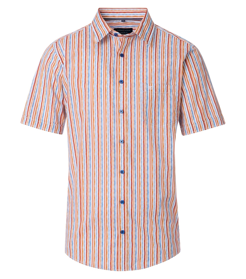 CASAMODA Freizeithemd Kurzarm Print Comfort Fit