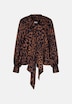 Damen Ausgestellte Bluse - Druck