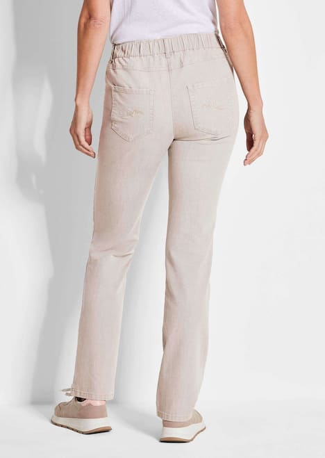 Edel geschmückte Jeansschlupfhose LOUISA