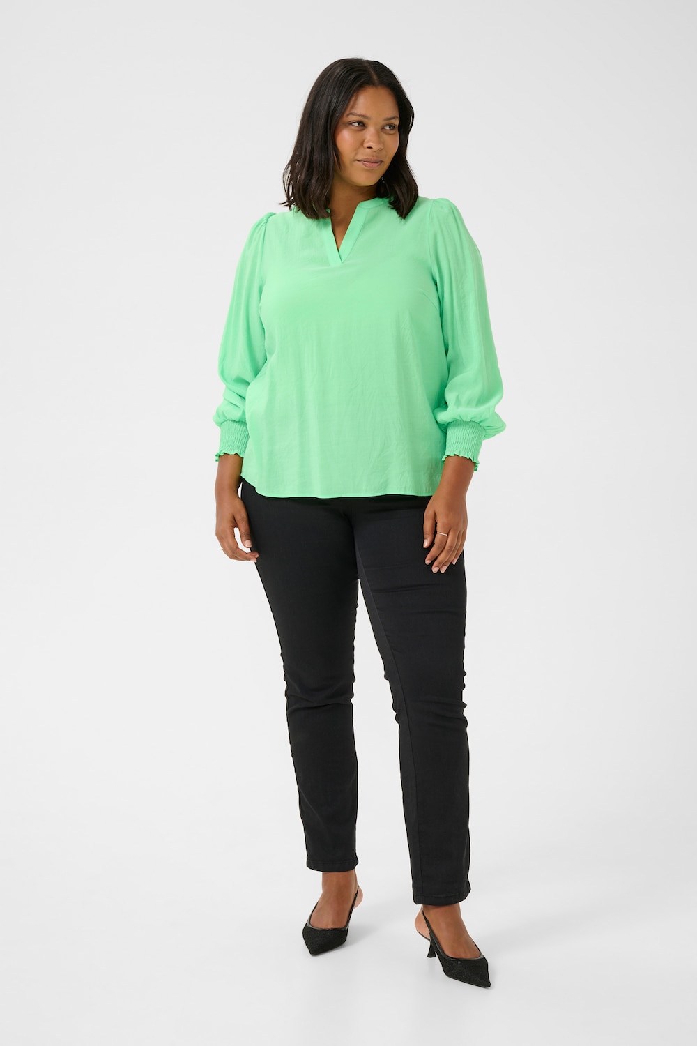 Langarm-Bluse Regular fit