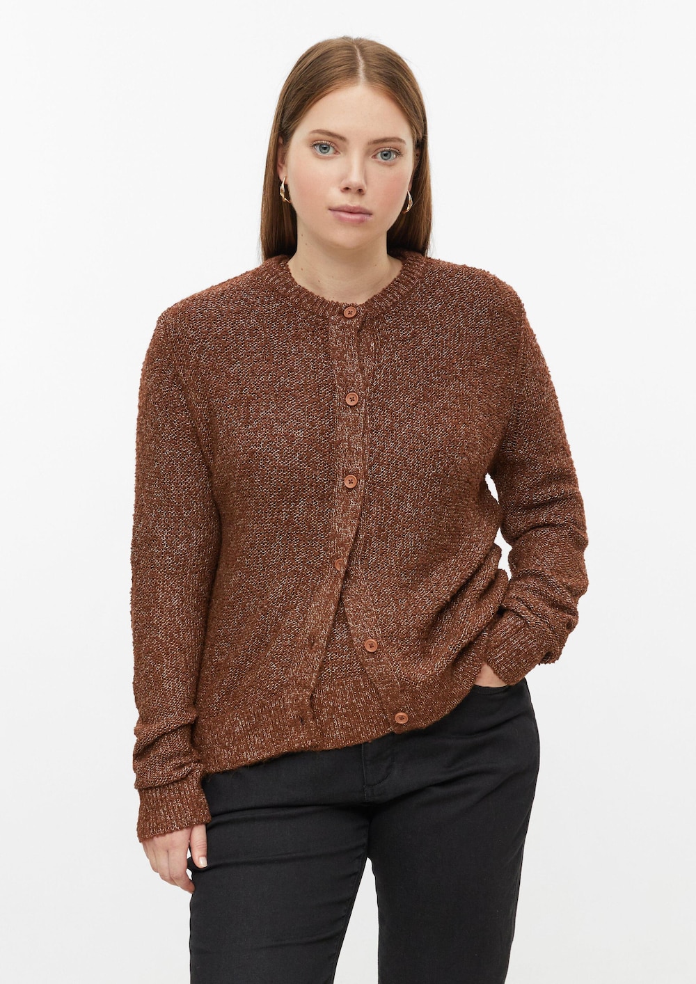 Strickjacke in Bouclé Optik