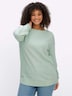 Langarm-Pullover Strickpullover mit U-Boot-Ausschnitt Langarm Ohne Kragen