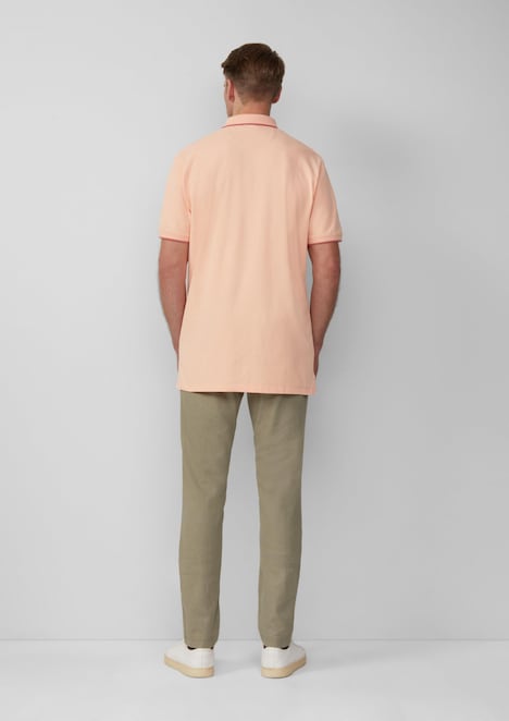 Sportives Piqué-Poloshirt mit Kontrast-Details