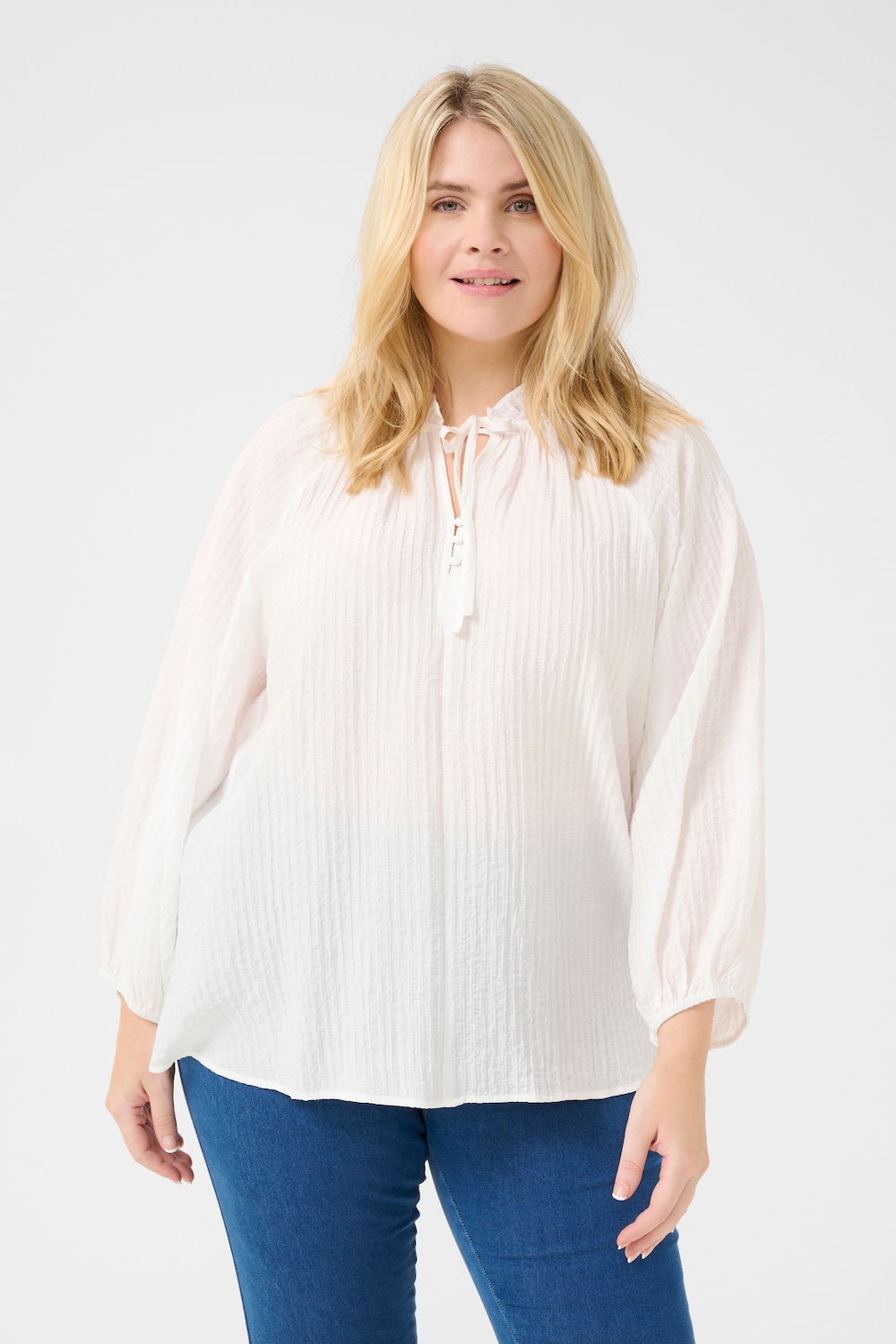 Langarm-Bluse Regular fit
