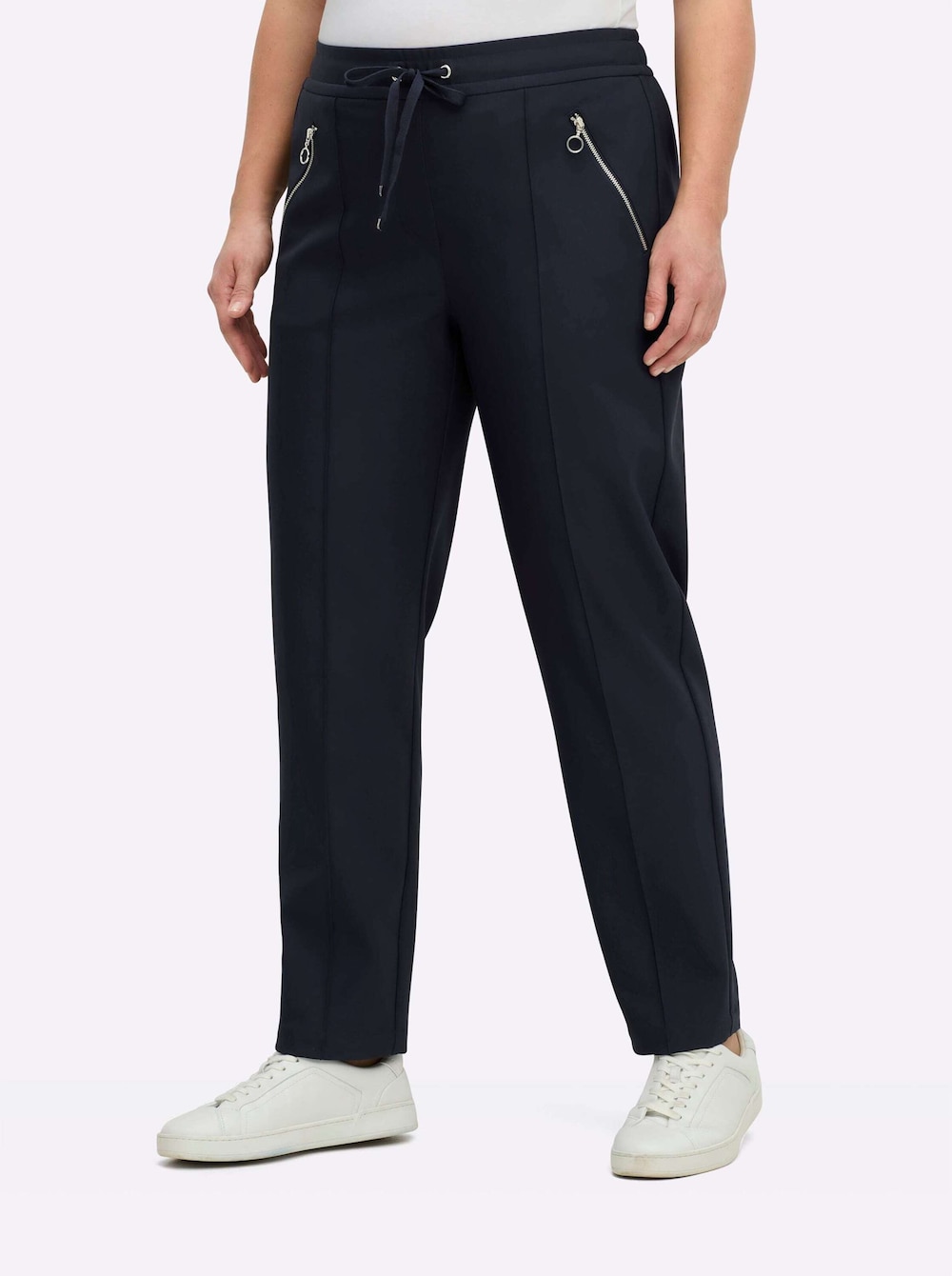 Schlupfhose Schlupfhose mit Tunnelzug, bi-elastisch Rundumdehnbund Uni