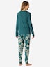 Schiesser Damen Pyjama Modern grün