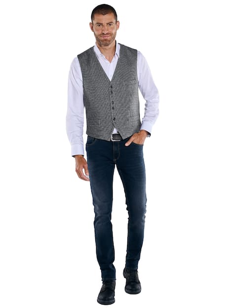 engbers Herren Sakko-Weste regular , Grau