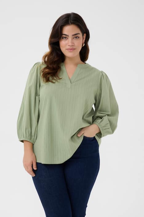Langarm-Bluse Regular fit