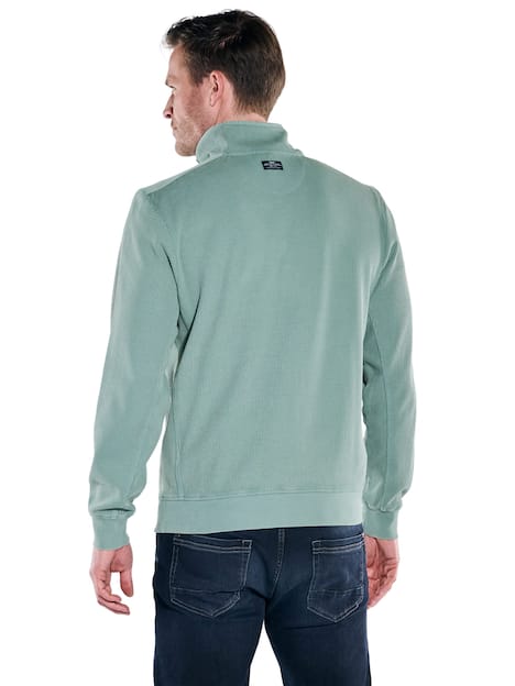 engbers Herren Sweatshirt mit Stehkragen , Petrolblau