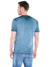 Herren Henley T-Shirt , Mittelblau