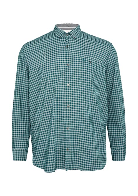 Regular Fit: Kariertes Hemd mit Button-Down-Kragen