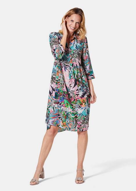 Leichtes Druckkleid aus trageangenehmer Viskose