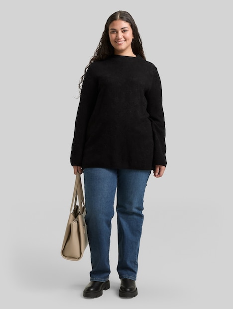 Strickpullover mit Glitzer-Effekt