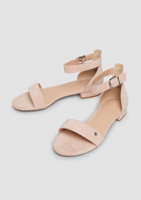 Sandalen in Leder-Optik