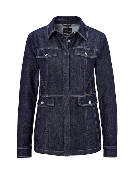 Jeansjacke mit sportlichen Details