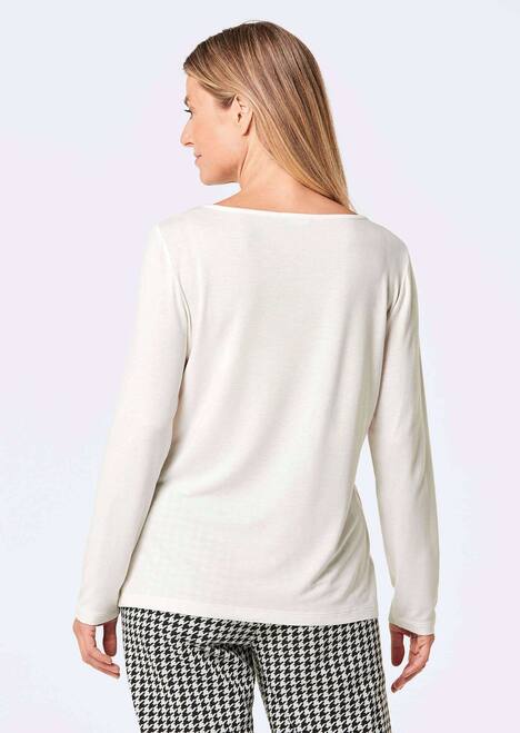 GOLDNER Shirt Shirt met lange mouwen en glitterprint