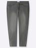 Jeans Slim-fit-Jeans mit Zipper am Saum normal Formbund