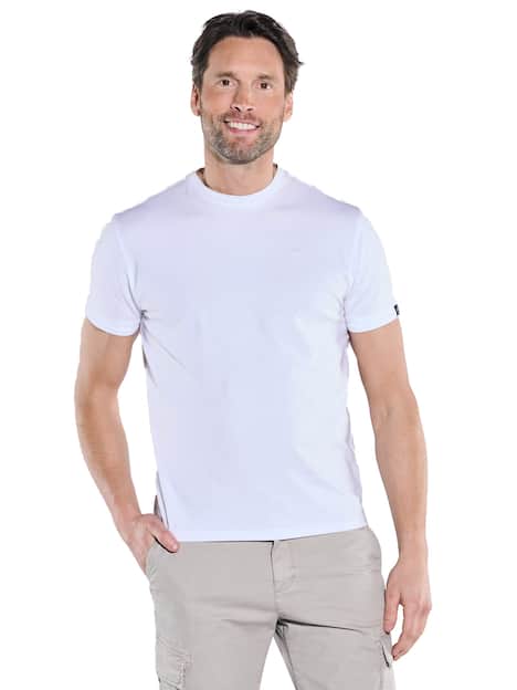 engbers Herren T-Shirt uni , Reinweiss