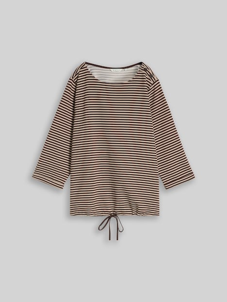 Langarmshirt mit Knopf-Details