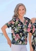 Elegante bedrukte blouse met bloemenmotief