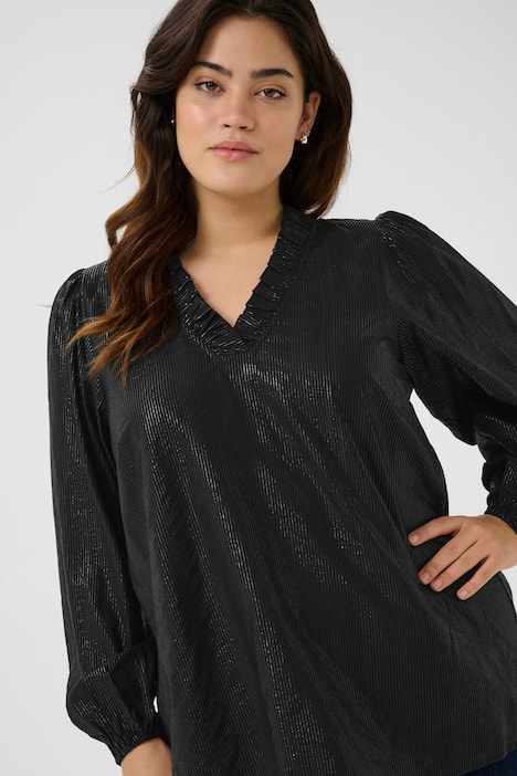 Langarm-Bluse Regular fit