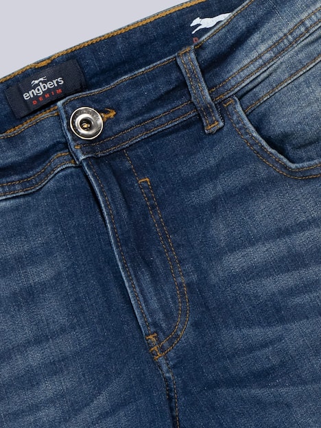 engbers Herren Super-Stretch-Jeans slim fit , Marineblau