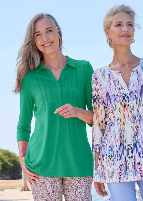 Elegantes Blusenshirt mit Biesen