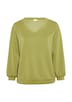 Scuba-Sweatshirt mit V-Ausschnitt