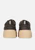 Sneaker mit Plateau-Sohle und Leo-Detail
