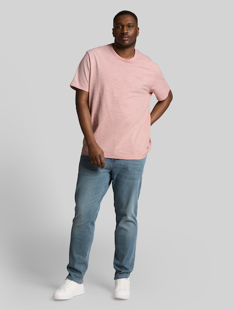 T-Shirt in Melange-Optik