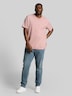 T-Shirt in Melange-Optik