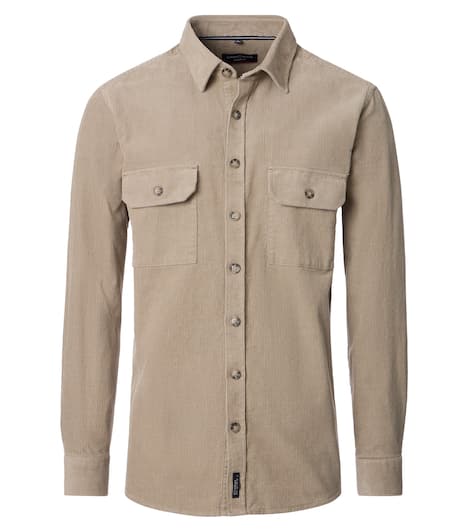 Hemdjacke uni Casual Fit