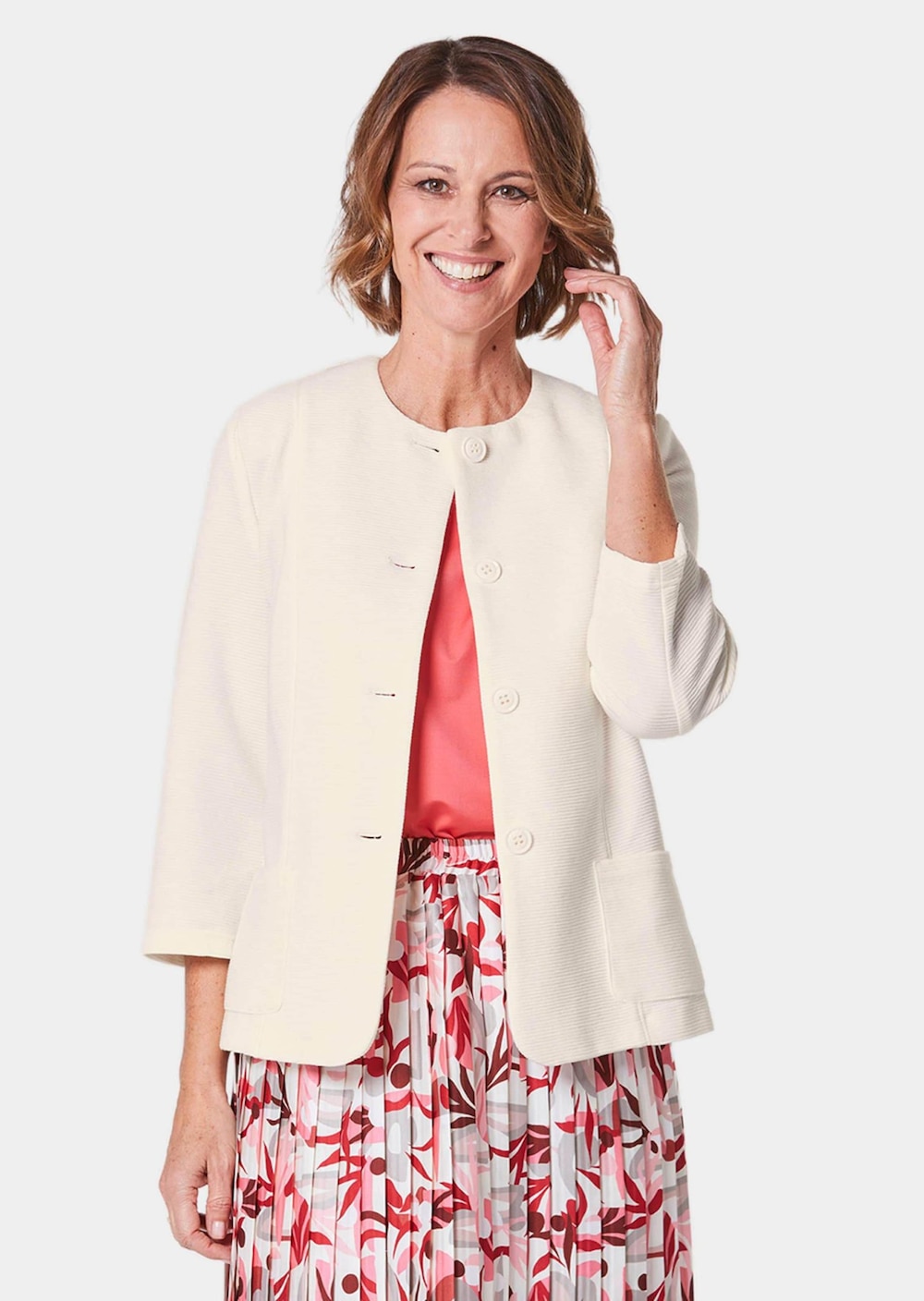 Bequeme Kleiderjacke mit Struktur