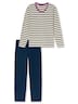 Schiesser Damen Schlafanzug Casual Essentials seasalt