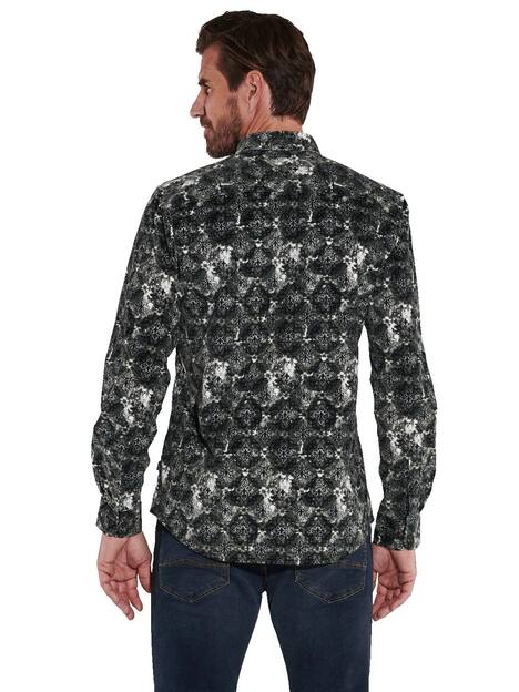 engbers Herren Langarm-Hemd gemustert , Khaki