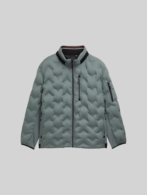 Hybrid Lightweight Steppjacke mit verstaubarer Kapuze