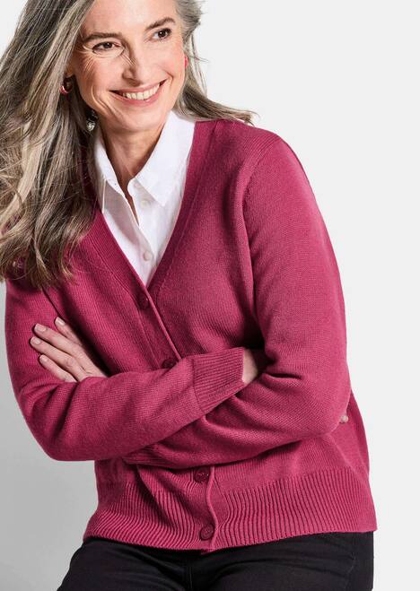 Eleganter Cardigan mit V-Ausschnitt