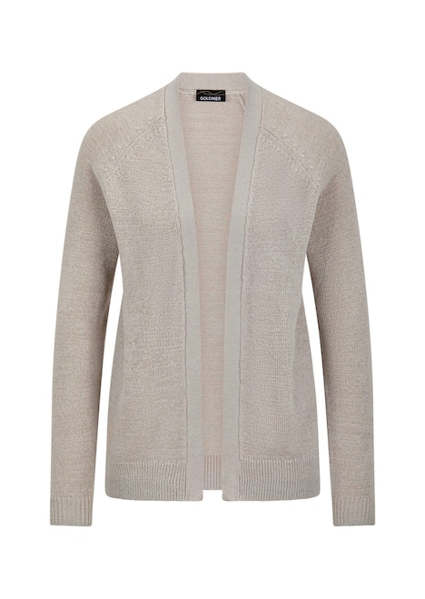 Strickjacke mit Strickbandblende